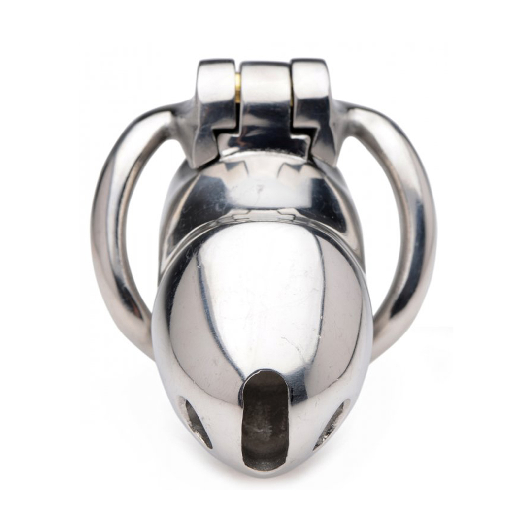 Xr brands Rikers 24-7 - RVS Locking Chastity Cage (848518027979)