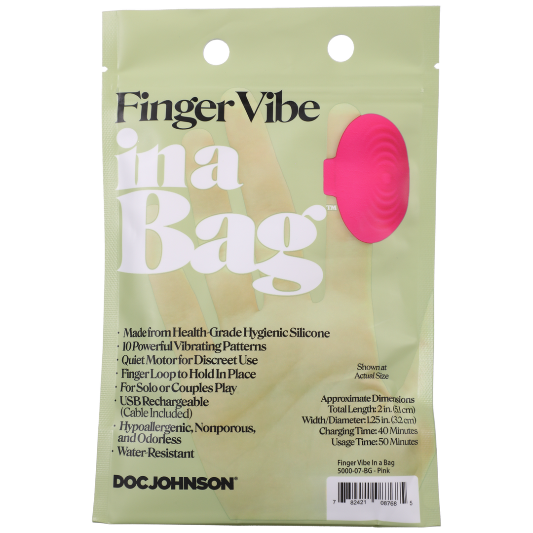 Doc johnson Vinger Vibe - Roze (782421087685)