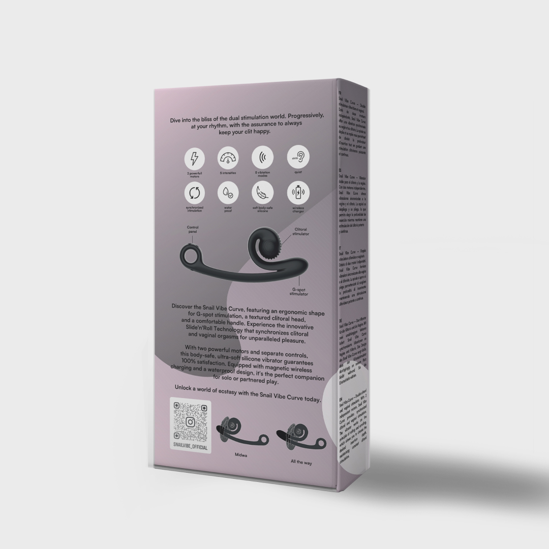 Snail vibe CURVE - Dual Stimulator - Black (8720615764358)