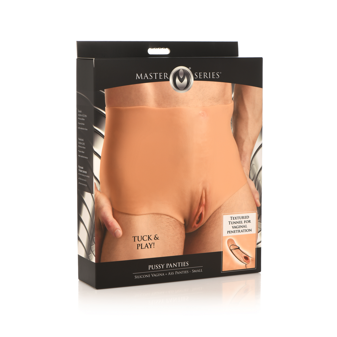 Xr brands Pussy Panties - Silicone Vagina en Ass Panties - S (848518052285)