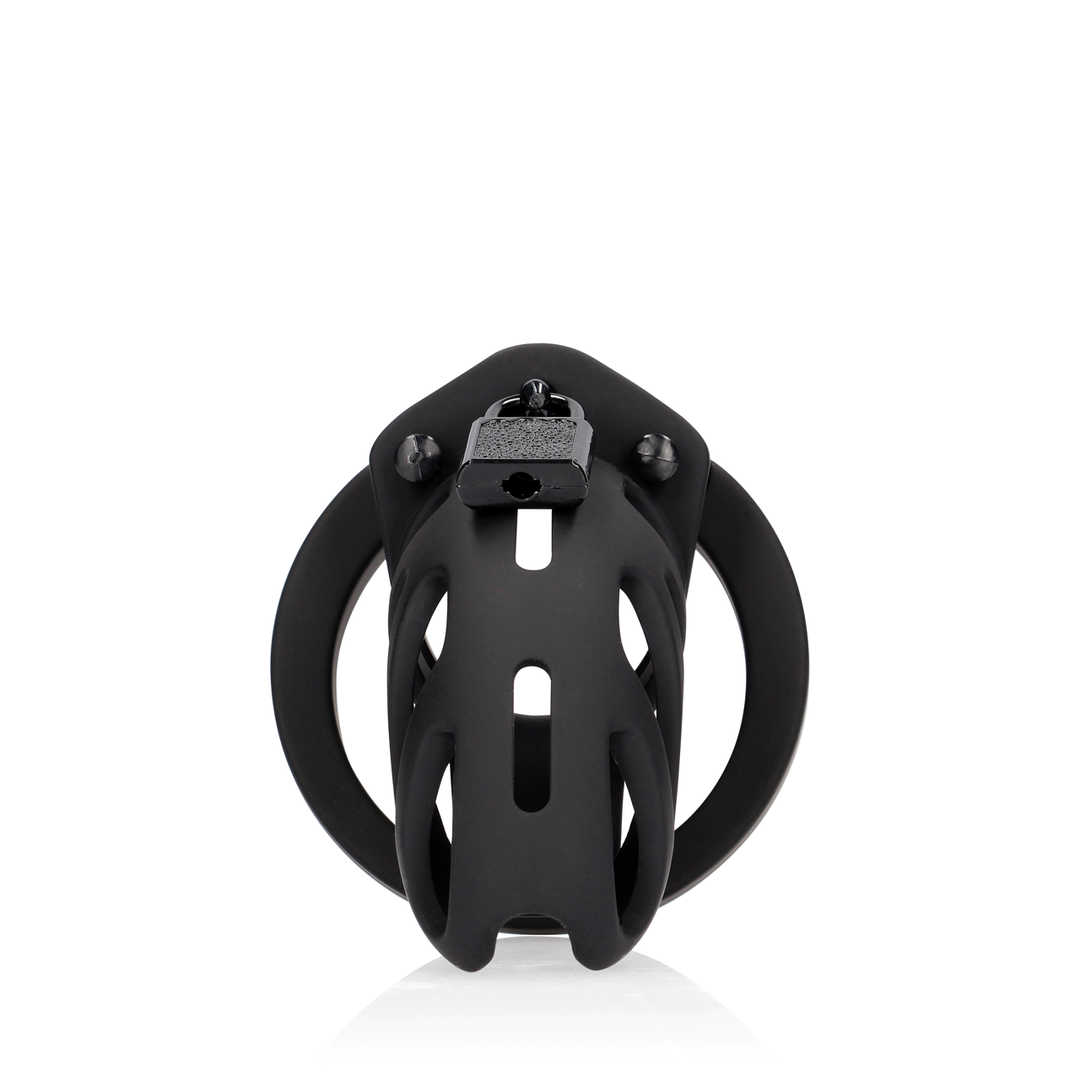 Mancage by shots Model 24 - Chastity Cage - 3.5'' / 9 cm - Zwart (8714273051240)