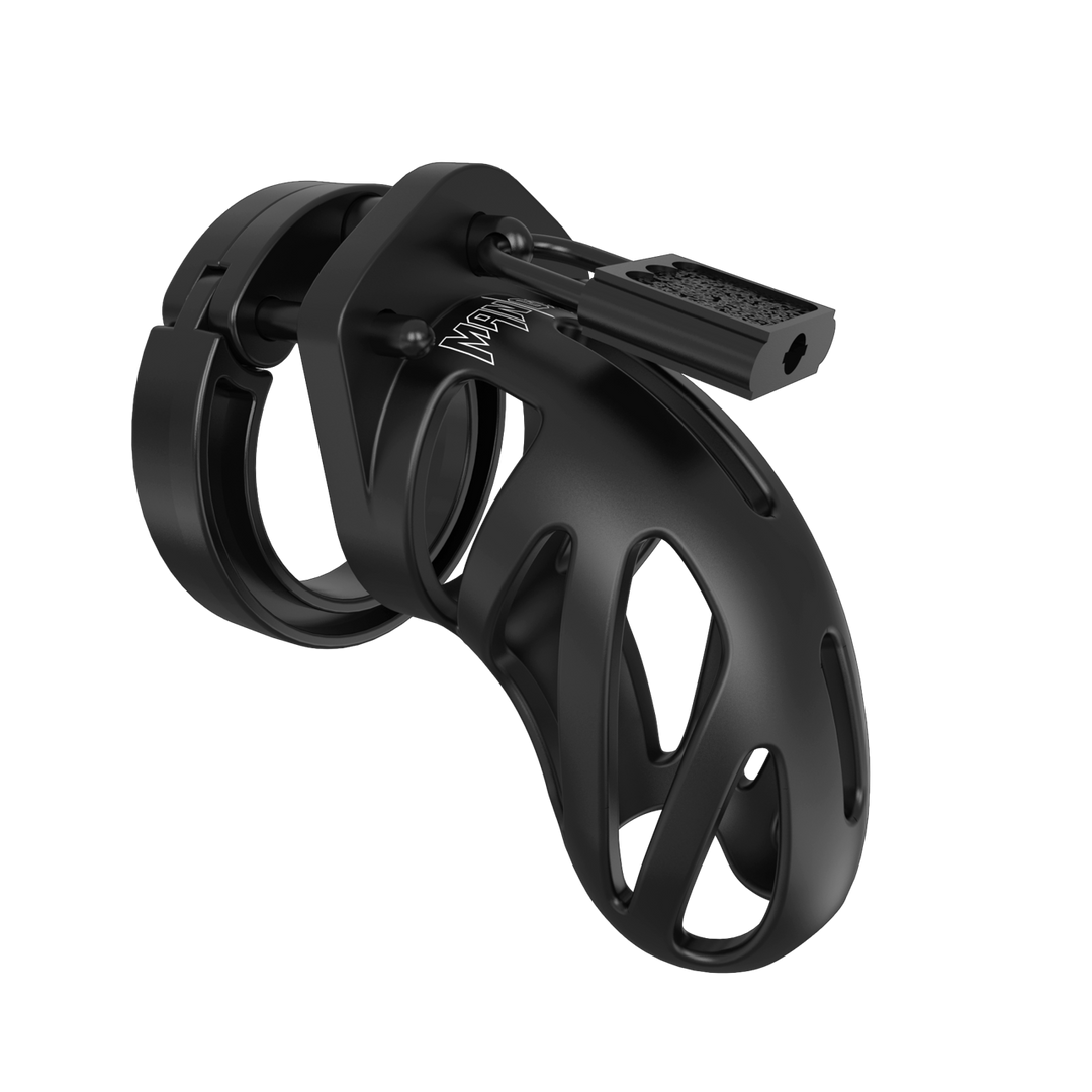 Mancage by shots Model 24 - Chastity Cage - 3.5'' / 9 cm - Zwart (8714273051240)