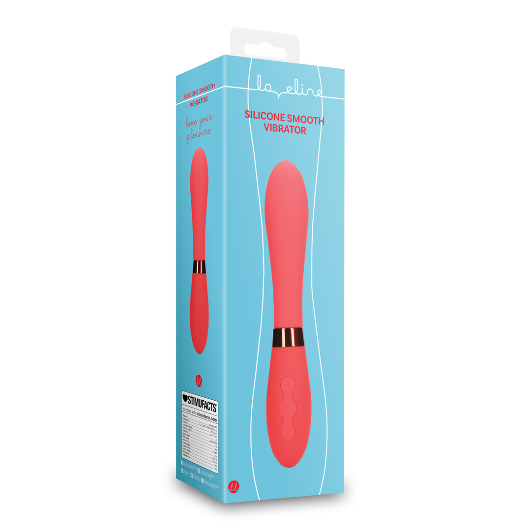 Loveline by shots Siliconen Smooth Vibrator - Salsa (8714273048905)