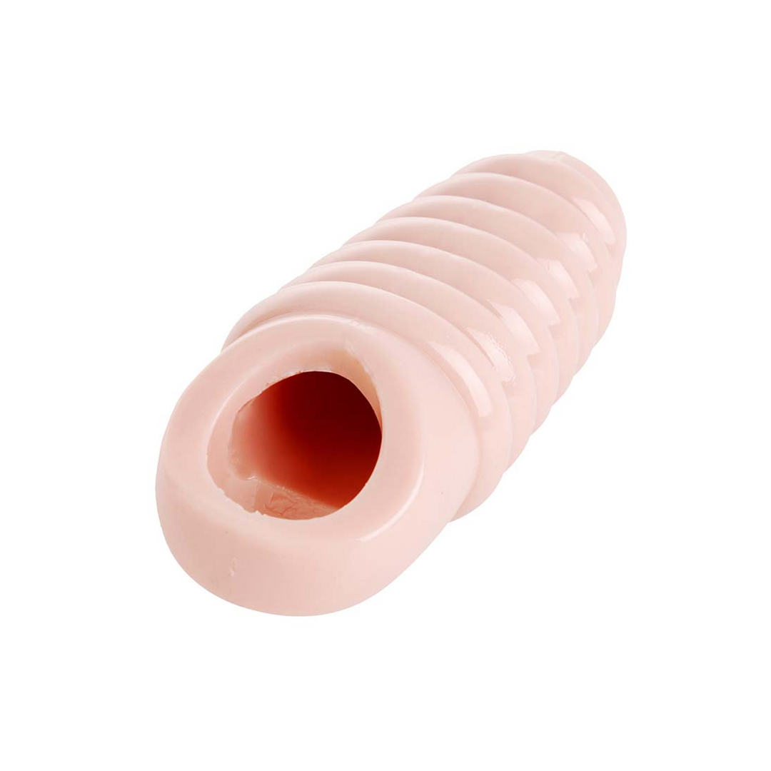 Xr brands Echt Ruim Geribbelde Penisvergroting Sleeve (848518020475)