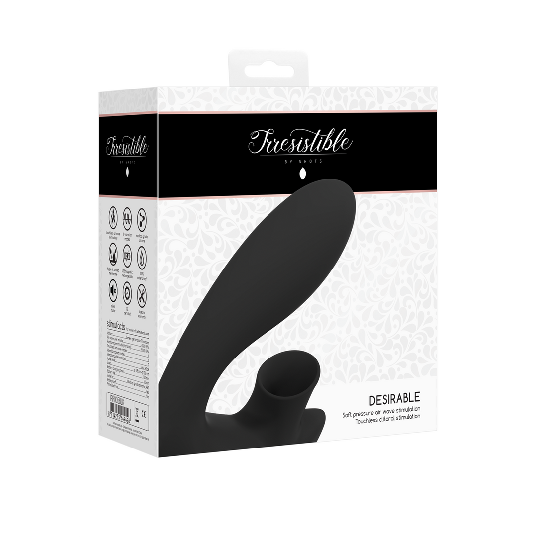 Irresistible by shots Gewenst - Buigbare Luchtpuls Vibrator (8714273549426)