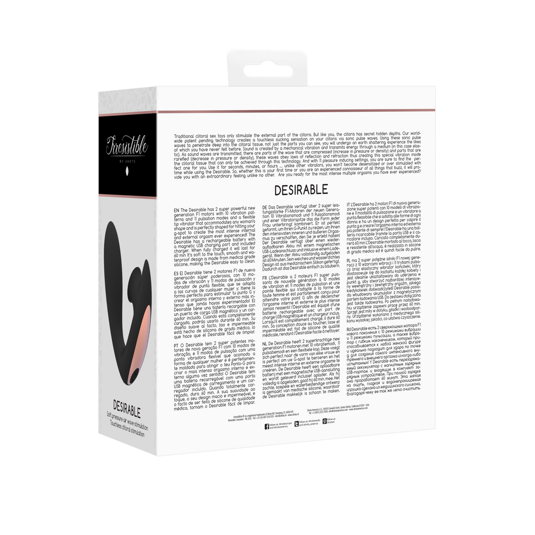 Irresistible by shots Gewenst - Buigbare Luchtpuls Vibrator (8714273549426)