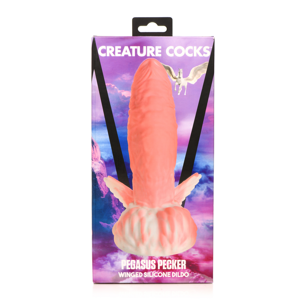 Xr brands Pegasus - Pecker Winged Silicone Dildo - Roze (848518052698)