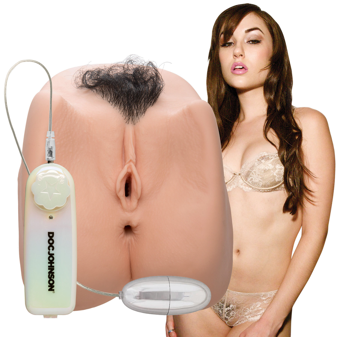 Doc johnson Vibrerende Diepe Penetratie Masturbator Pussy en Ass (782421930615)