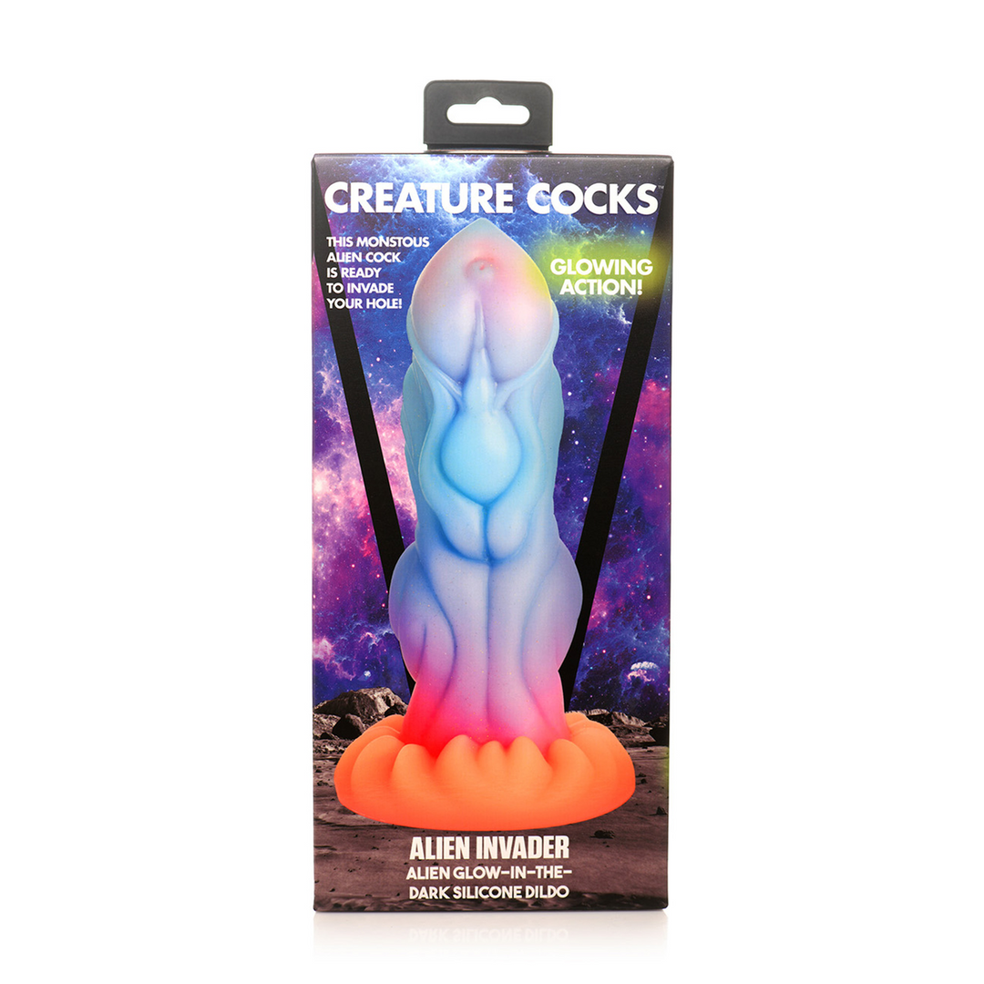 Xr brands Alien Indringer - Alien Glow-in-the-Dark Siliconen Dildo (848518053268)