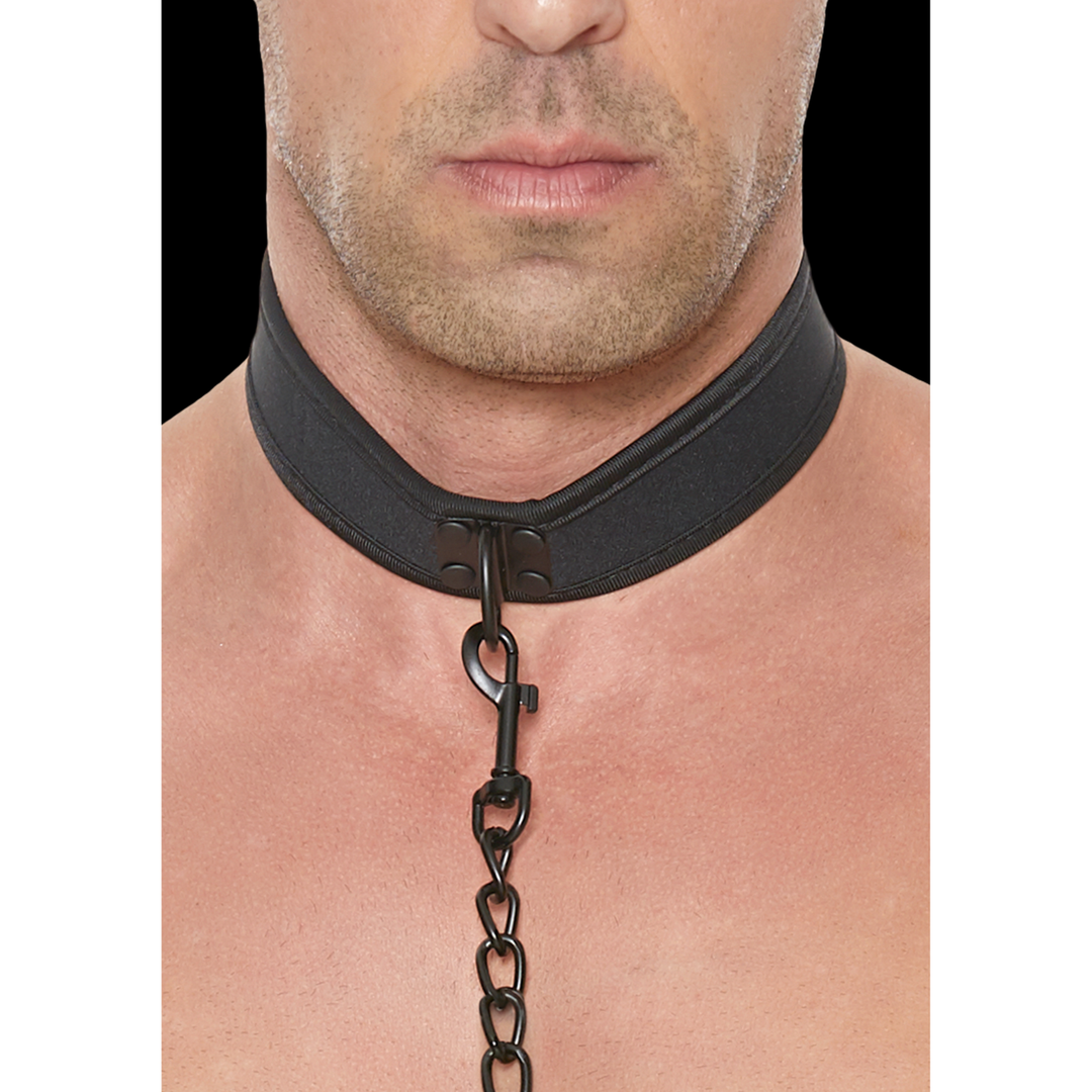 Ouch! by shots Neopreen Halsband met Leash (7423522584521)