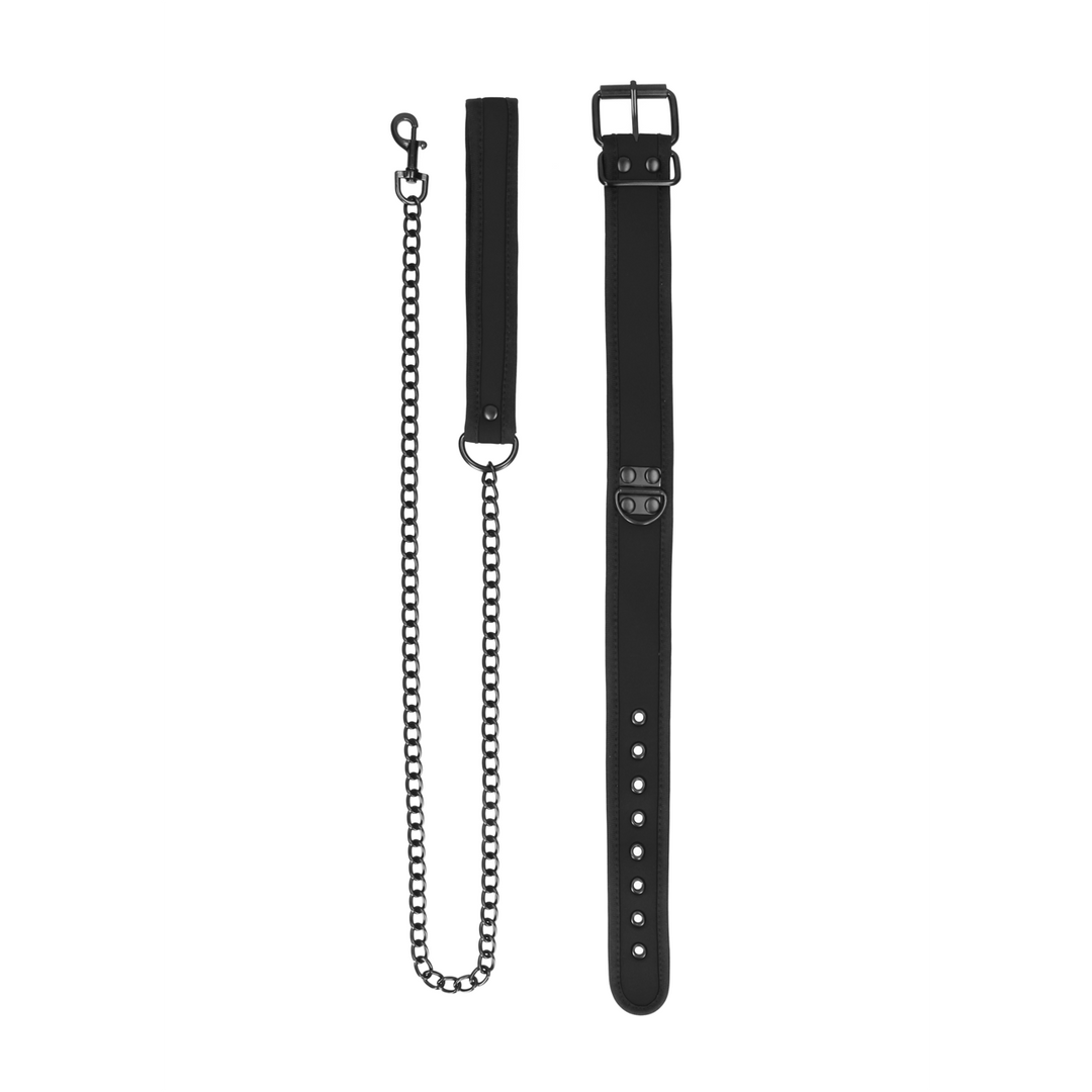 Ouch! by shots Neopreen Halsband met Leash (7423522584521)