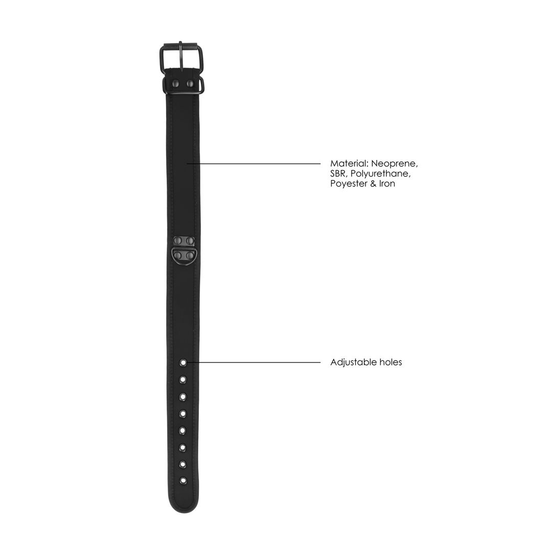 Ouch! by shots Neopreen Halsband met Leash (7423522584521)