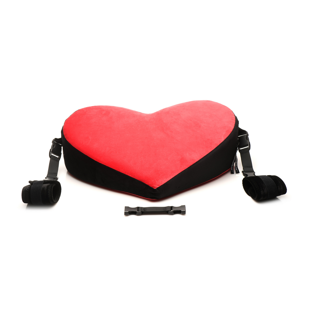 Xr brands Bondage Love Kussen - Zwart/Rood (848518054203)