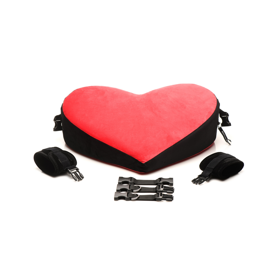 Xr brands Bondage Love Kussen - Zwart/Rood (848518054203)