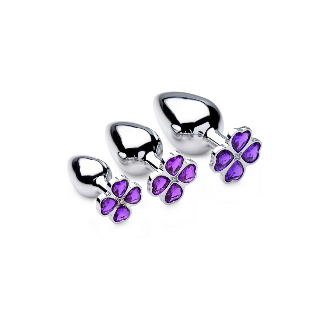 Xr brands Violet Flower - Butt Plug Set - 3 Stuks (848518033932)