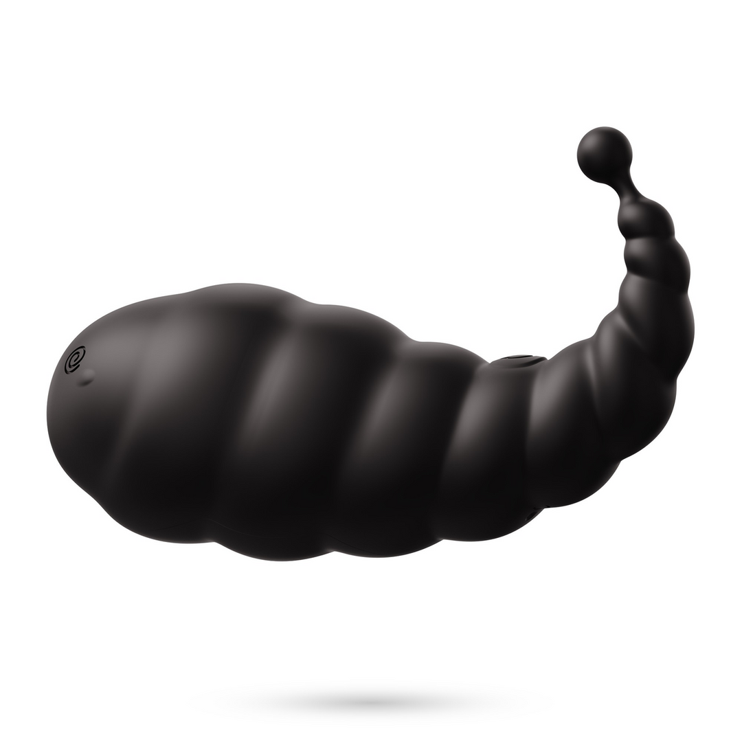 Crushious Cocoon - Oplaadbaar Vibrerend Ei met Afstandsbediening - Zwart (7403254157989)