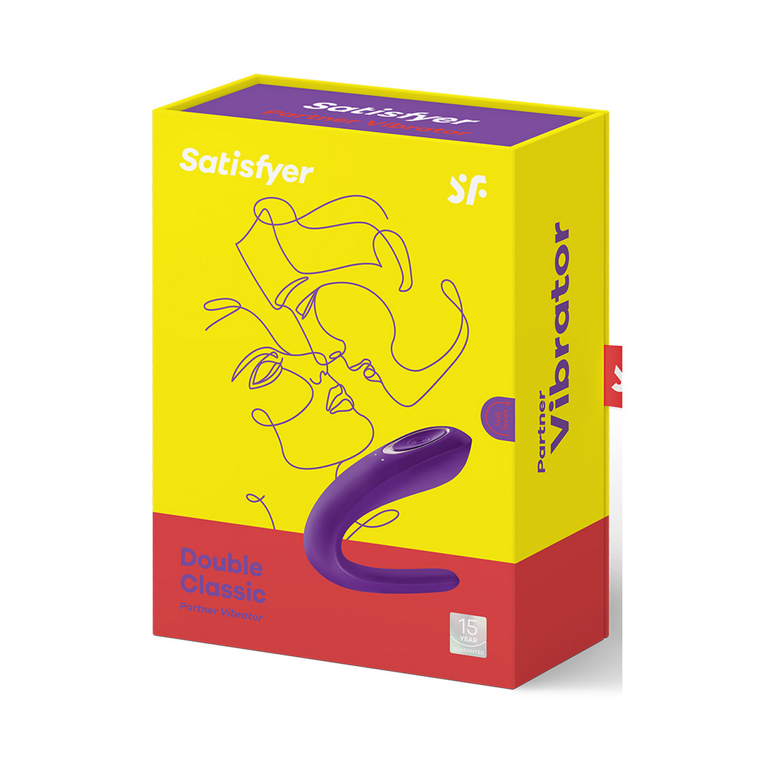 Satisfyer Double Classic - Partner Vibrator - Paars (4049369043286)