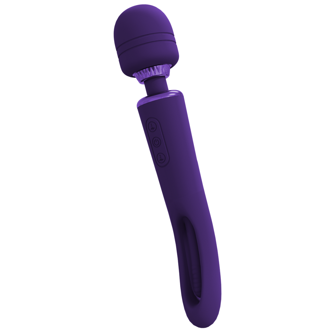 Vive by shots Kiku - Dubbelzijdige Wand met Innovatieve G-Spot Flapper Stimulator - Paars (8714273051837)