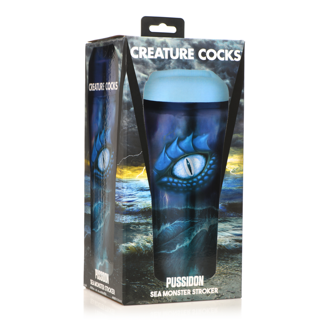 Xr brands Pussidon - Zeemonster Stroker - Blauw (848518052742)