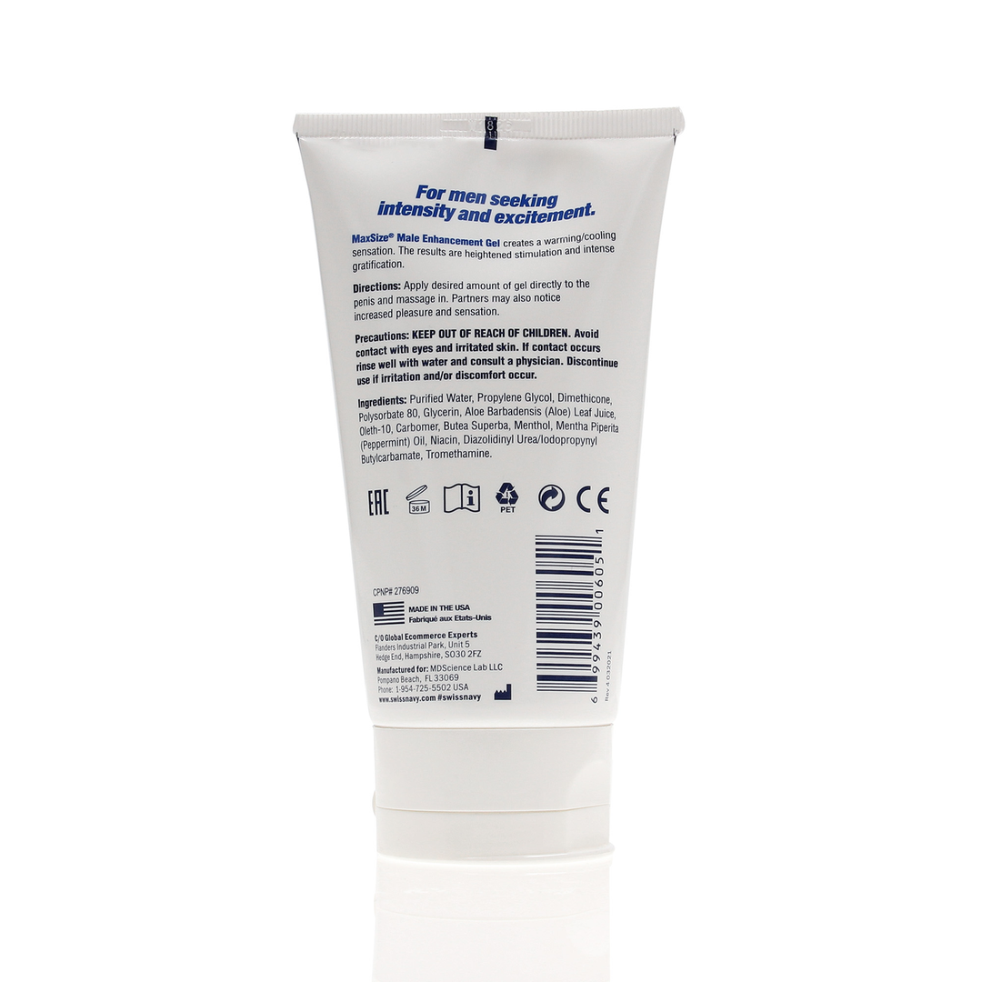 Swiss navy MAX Size - Enhancement Creme voor Mannen - 5 fl oz / 150 ml (699439006051)