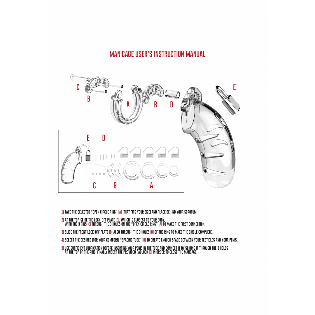 Mancage by shots Model 06 Chastity Cock Cage - 5.5 / 14 cm (8714273290779)