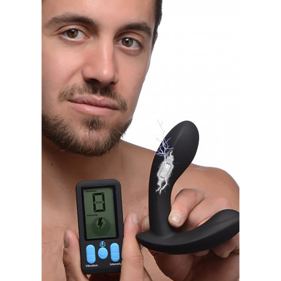 Xr brands E-Stim Pro - Siliconen Vibrerende Prostaat Massager + Afstandsbediening (848518042637)
