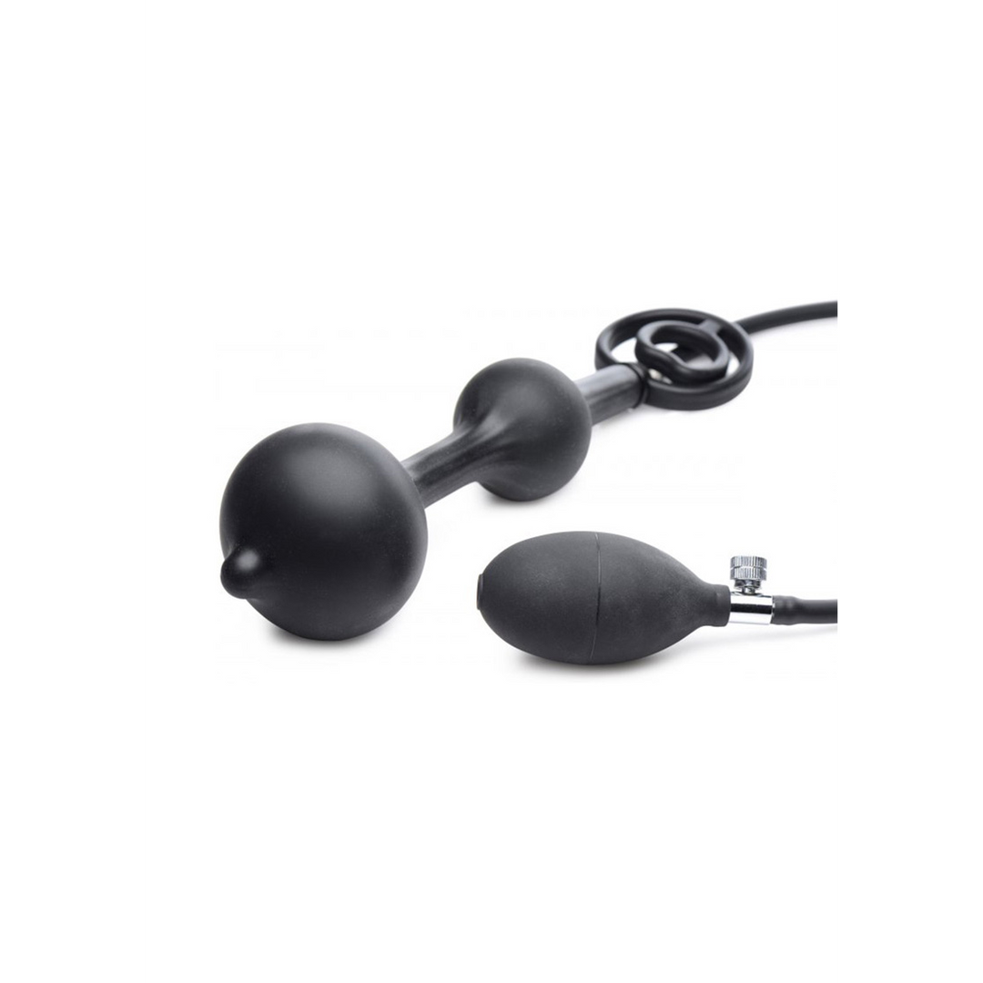 Xr brands Opblaasbare Silicone Anale Plug + Cock- en Ballring (848518042590)