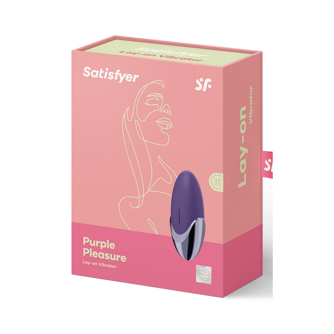 Satisfyer Paarse Plezier - Lay-on Vibrator - Violet/Brass (4061504000947)