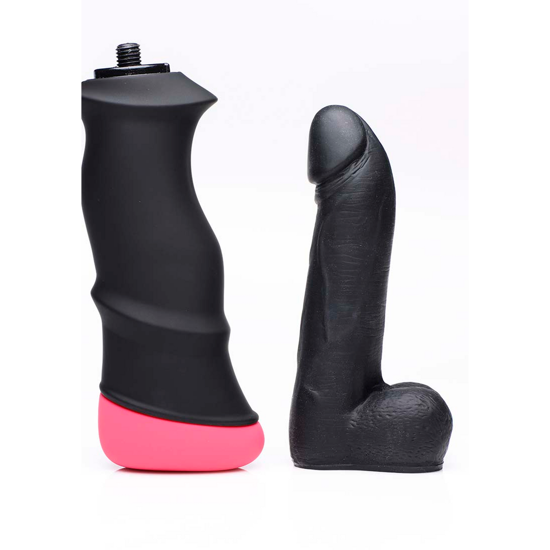 Xr brands Mega Pounder Hand Held Thrusting Dildo (848518032829)