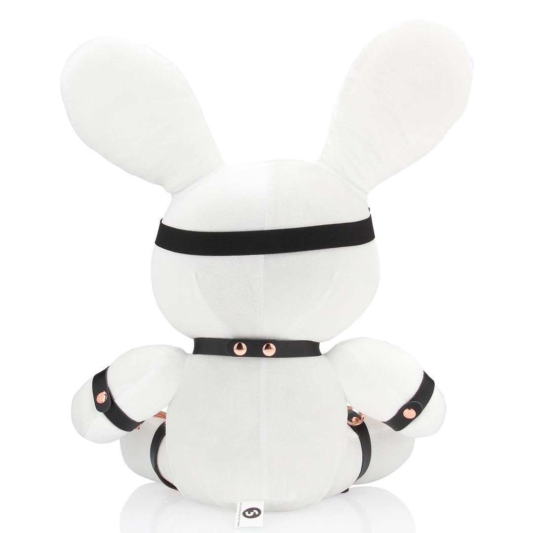 S-line by shots Konijn Bondage - Velours - Groot - Wit (8714273055590)
