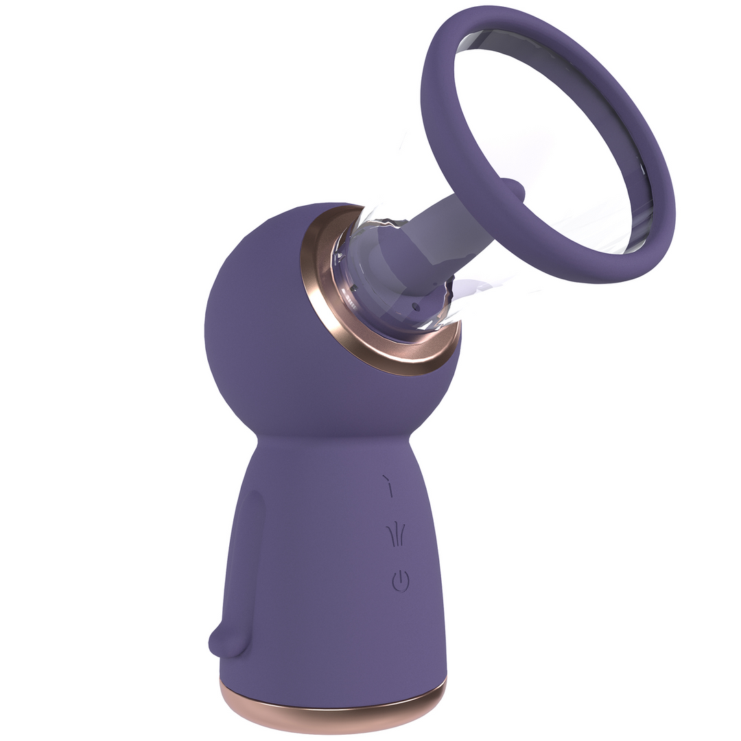 Pumped by shots Exquisite - Oplaadbare Vulva en Borst Pomp - Paars (8714273054883)