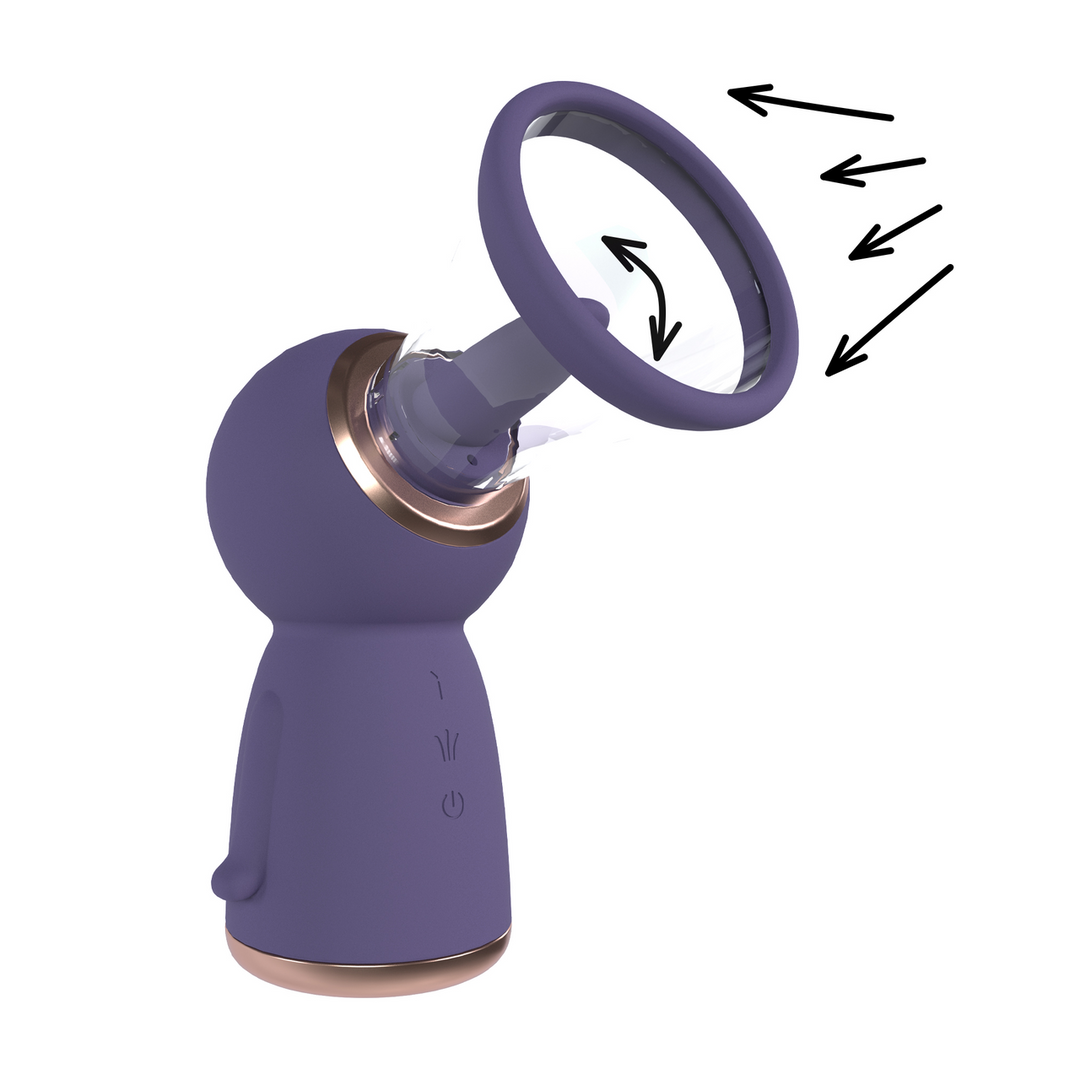 Pumped by shots Exquisite - Oplaadbare Vulva en Borst Pomp - Paars (8714273054883)