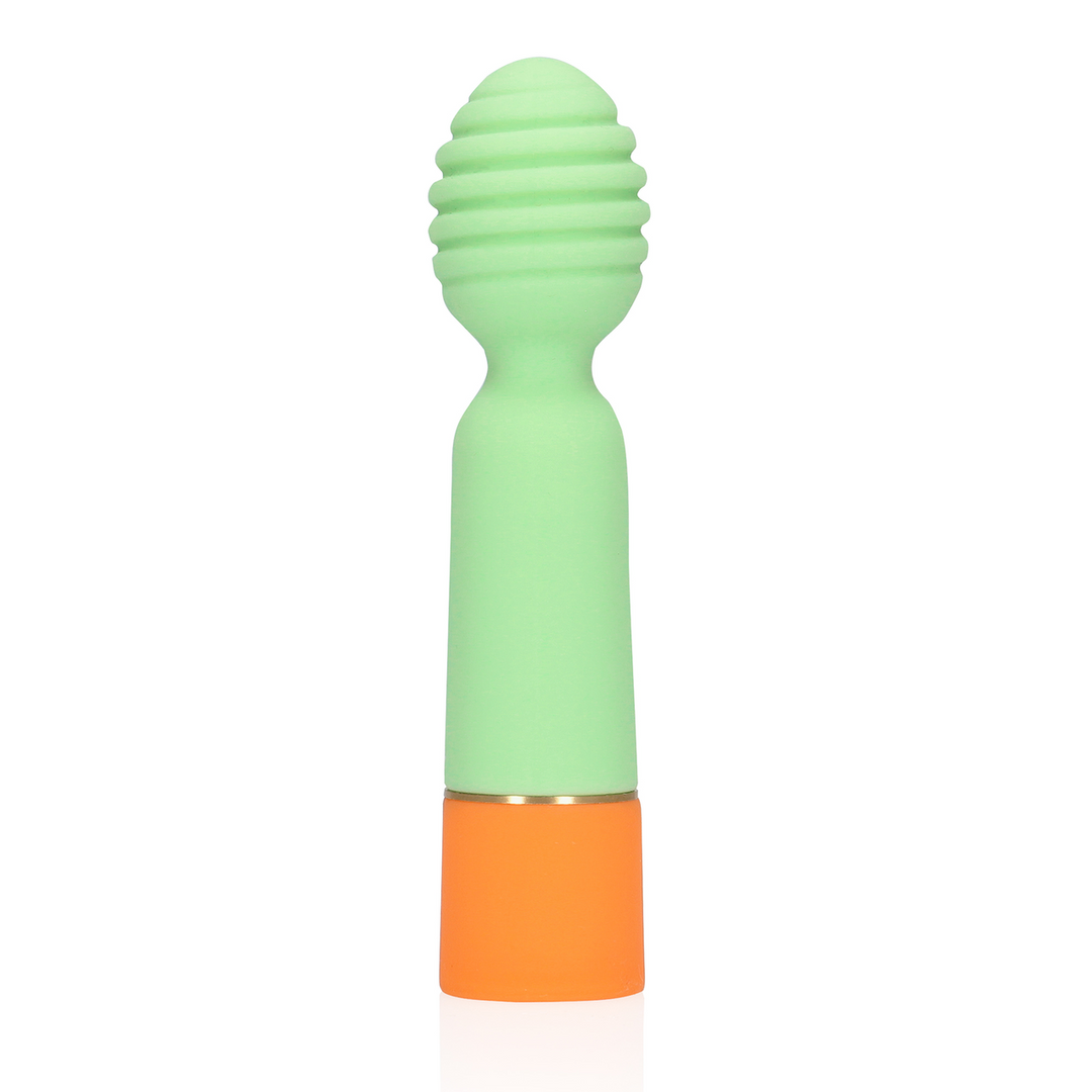 Loveline by shots Geribbelde Mini Vibrator met USB Oplader - Lente Salie (8714273049360)