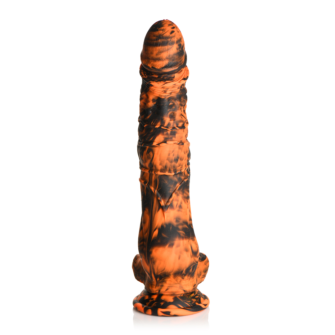 Xr brands Sabretooth - Silicone Dildo - Oranje/Zwart (848518051936)