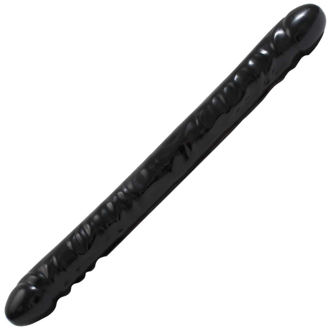 Doc johnson Geaderde Double Header - Dildo met Dubbele Einden - 18 / 45 cm (782421103606)