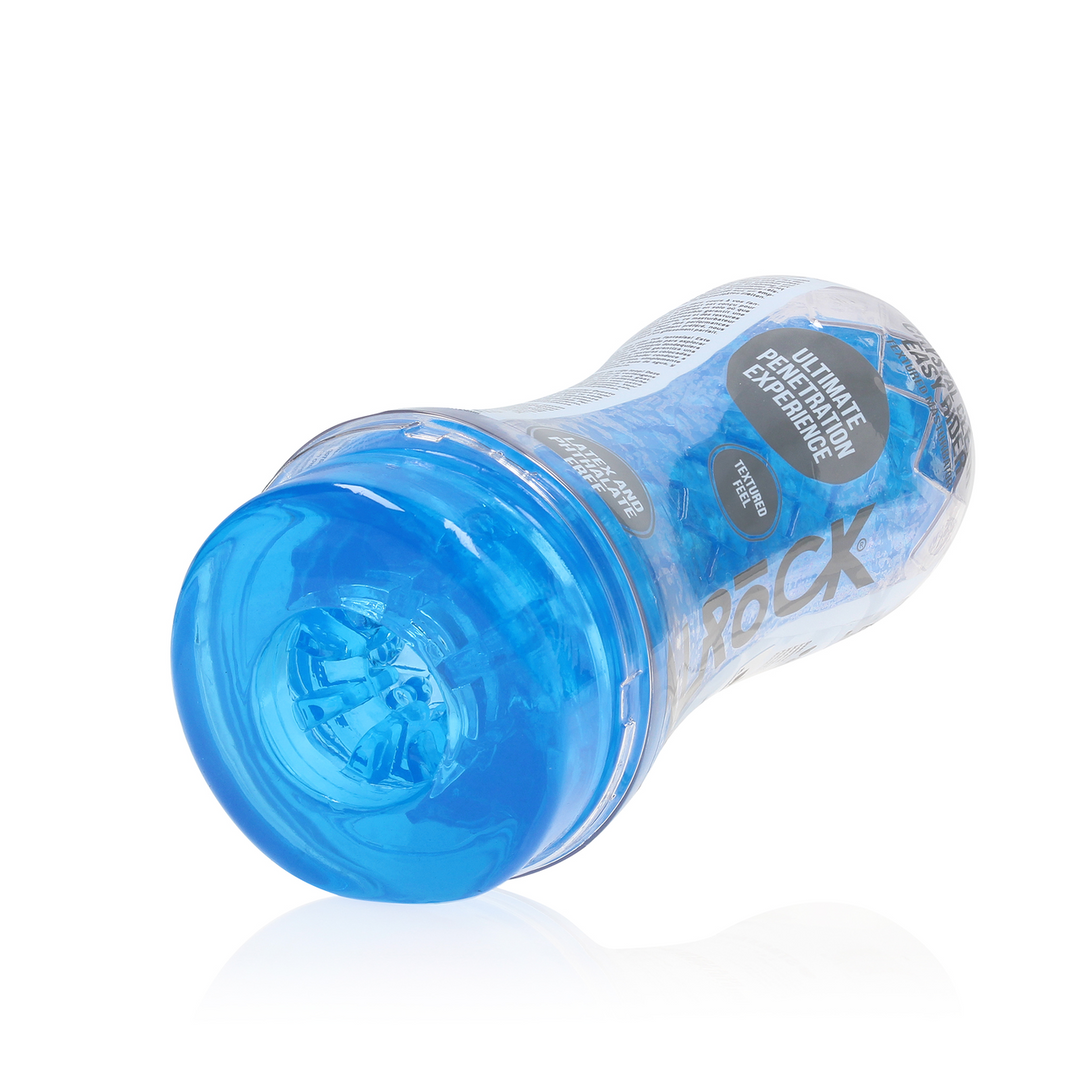 Realrock by shots Easy Rider - Textured Masturbator - Blauw (8714273045072)