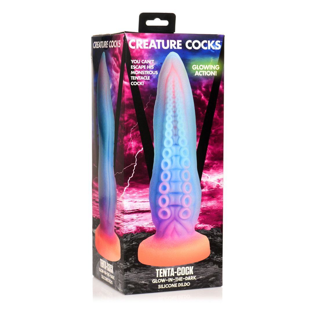 Xr brands Tenta-Cock - Glow-in-the-Dark Siliconen Dildo (848518053237)