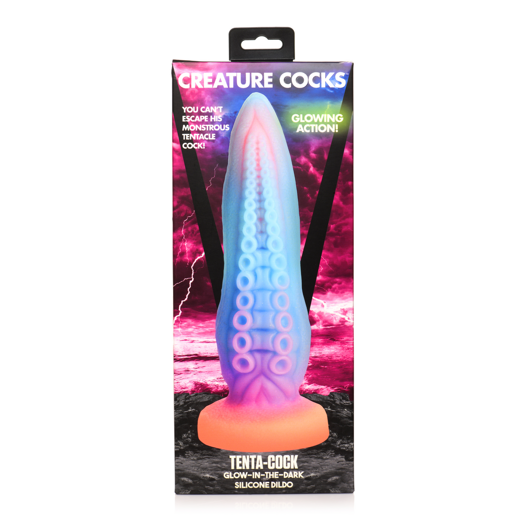 Xr brands Tenta-Cock - Glow-in-the-Dark Siliconen Dildo (848518053237)