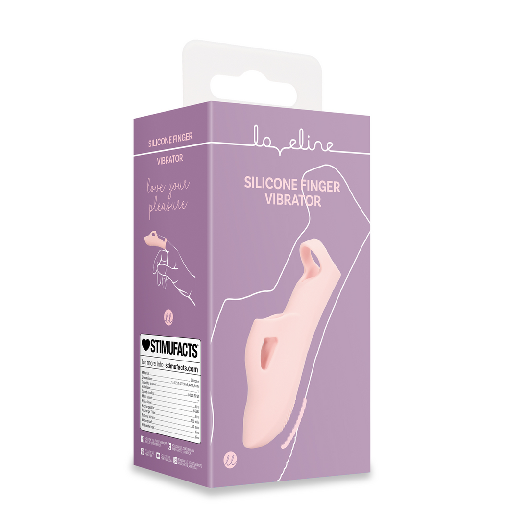 Loveline by shots Silicone Vinger Vibrator - Touch of Pink (8714273044792)