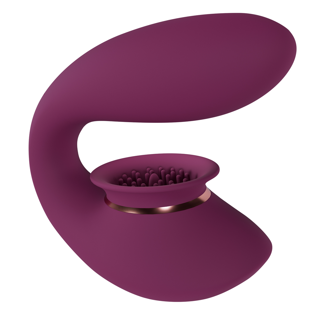 Innovation by shots Twitch 3 - Oplaadbare Vibrator en Suction - Bordeaurot (8714273054982)