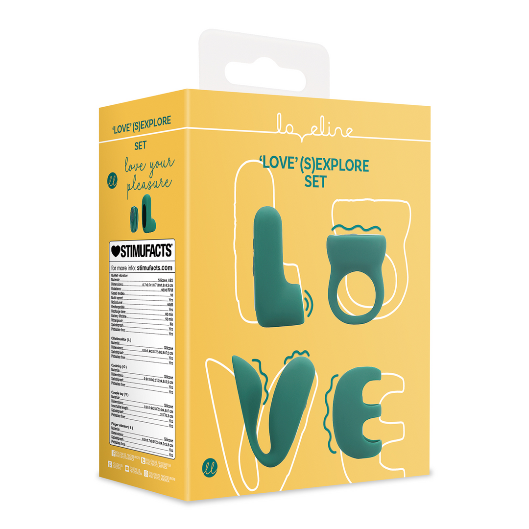 Loveline by shots 'LOVE' (S)explore Set - Groene Kristal (8714273044167)