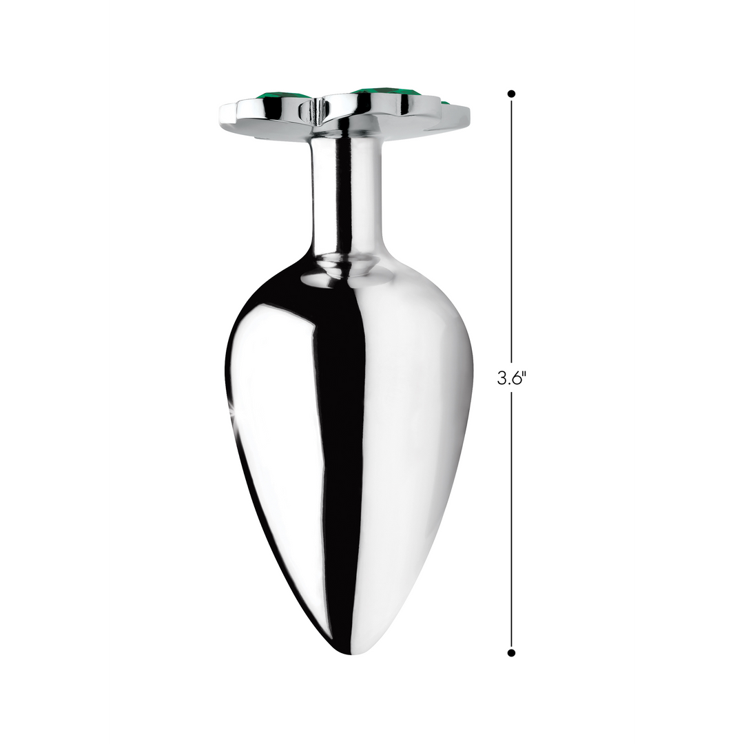 Xr brands Gelukkige Klaver Gem - Butt Plug - Groot (848518033734)