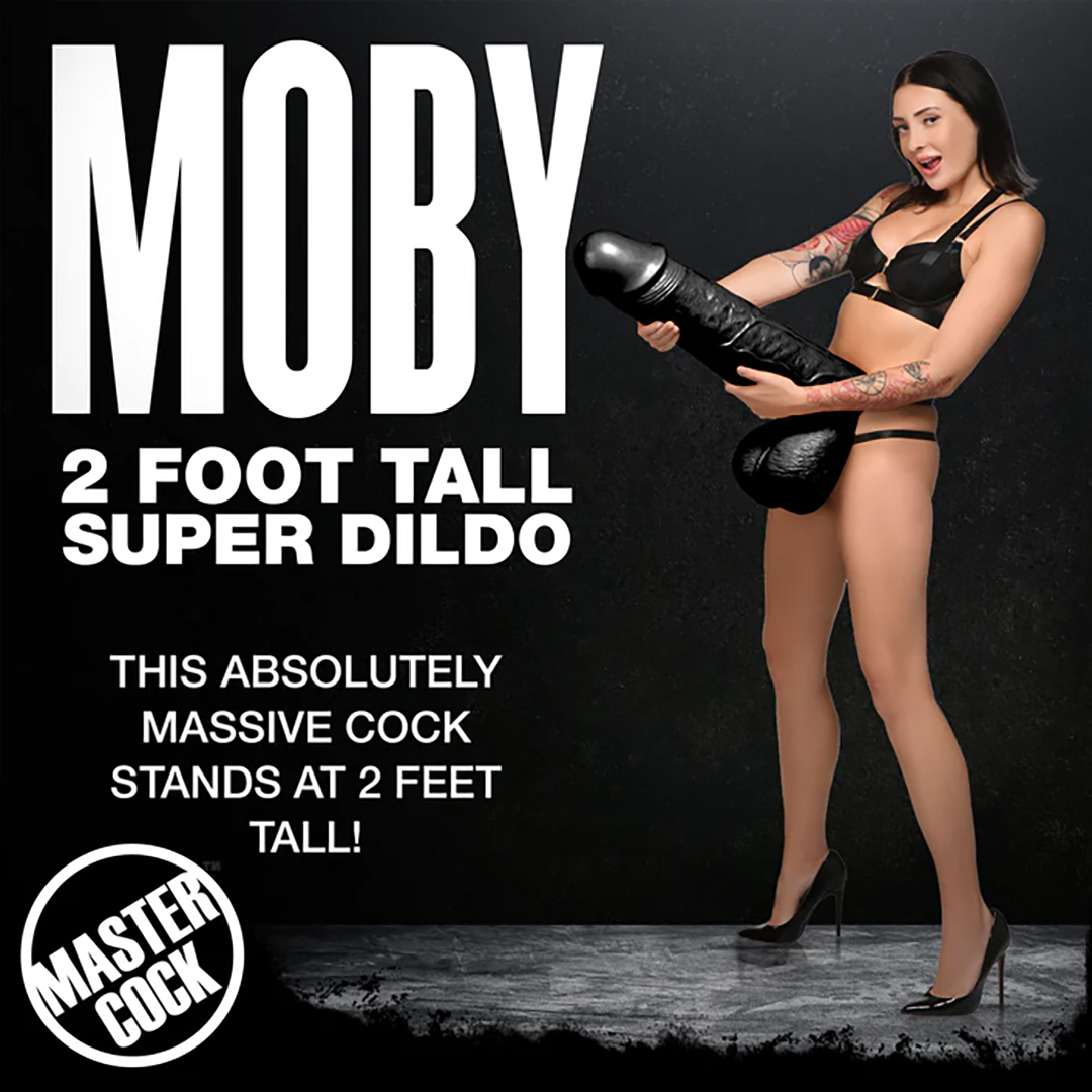 Xr brands Moby Super Dildo - 2 ft / 60 cm - Zwart (848518053916)