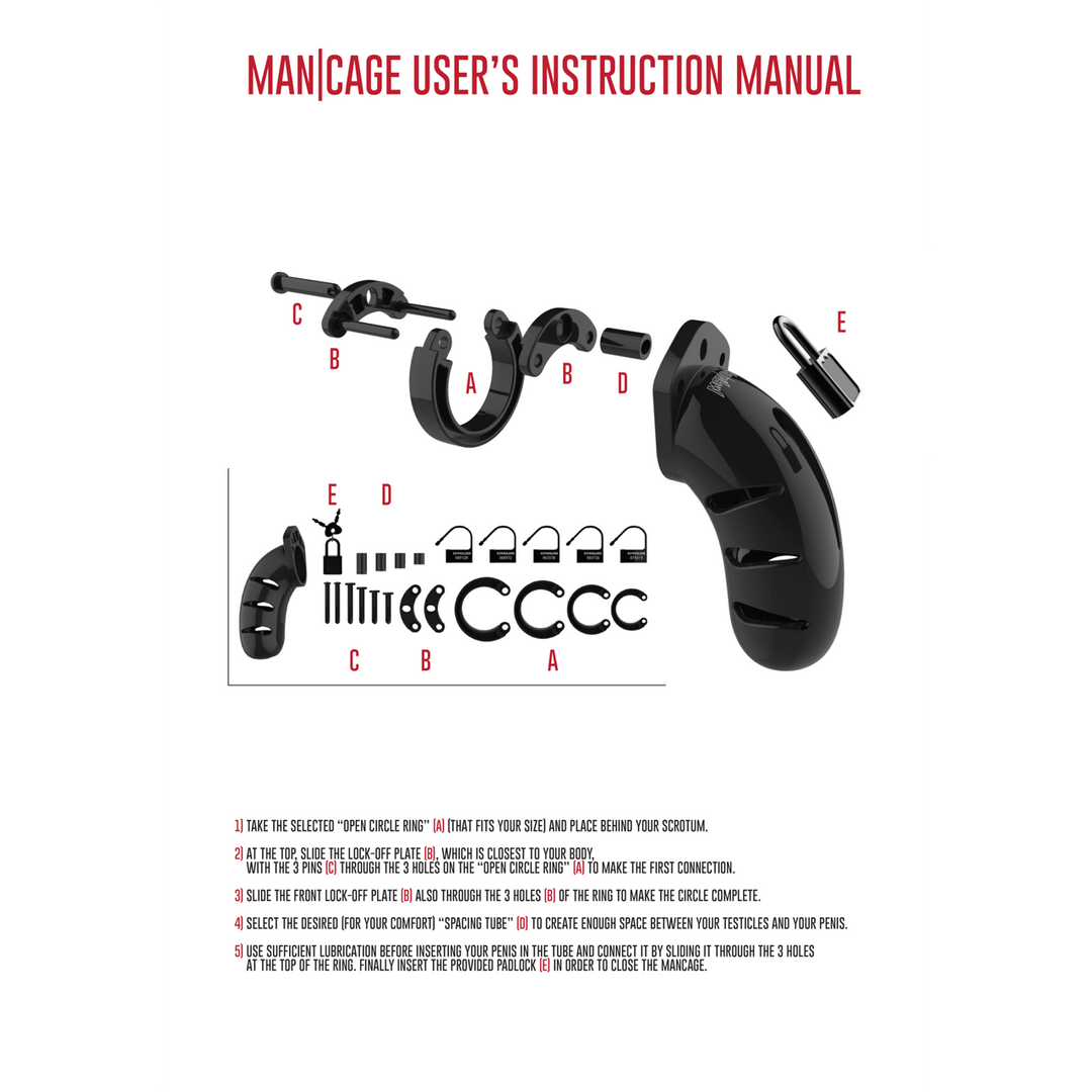 Mancage by shots Model 06 Chastity Cock Cage - 5,5 / 14 cm (8714273290762)