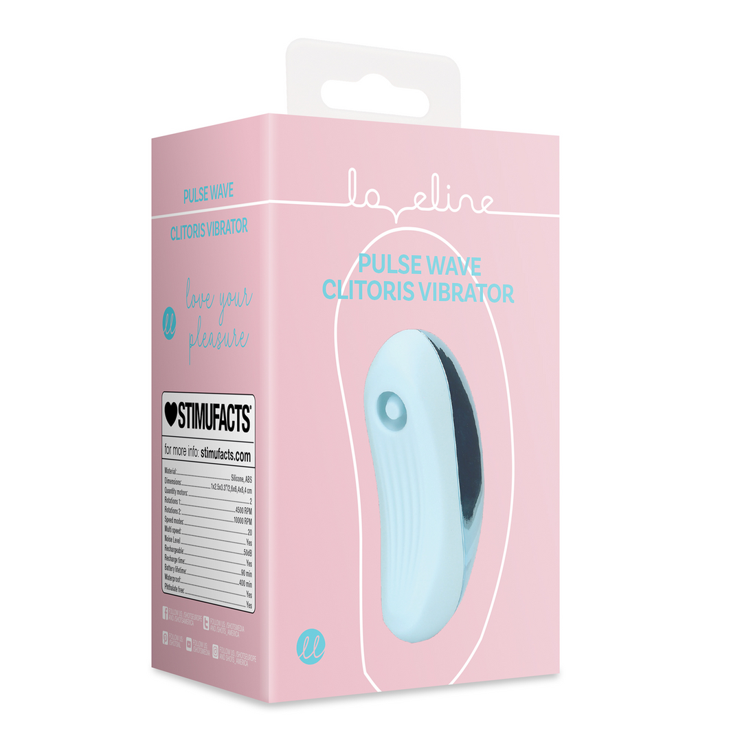 Loveline by shots Pulse Wave Clitoris Vibrator - Arctic Blue (8714273049315)