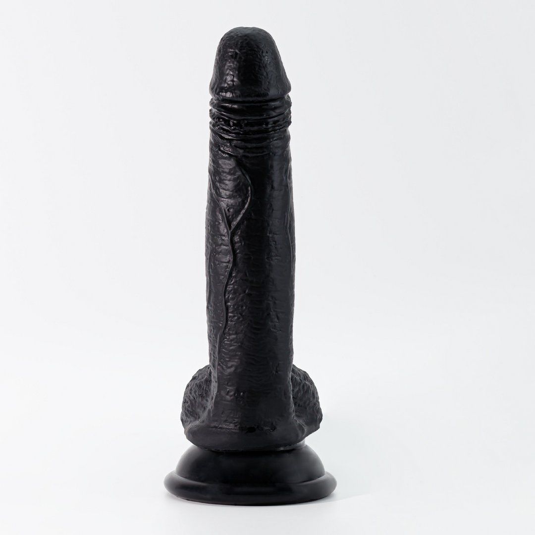 Crushious Inviktus - Vloeibare Siliconen Dildo - 7 / 19 cm - Zwart (7403254159327)