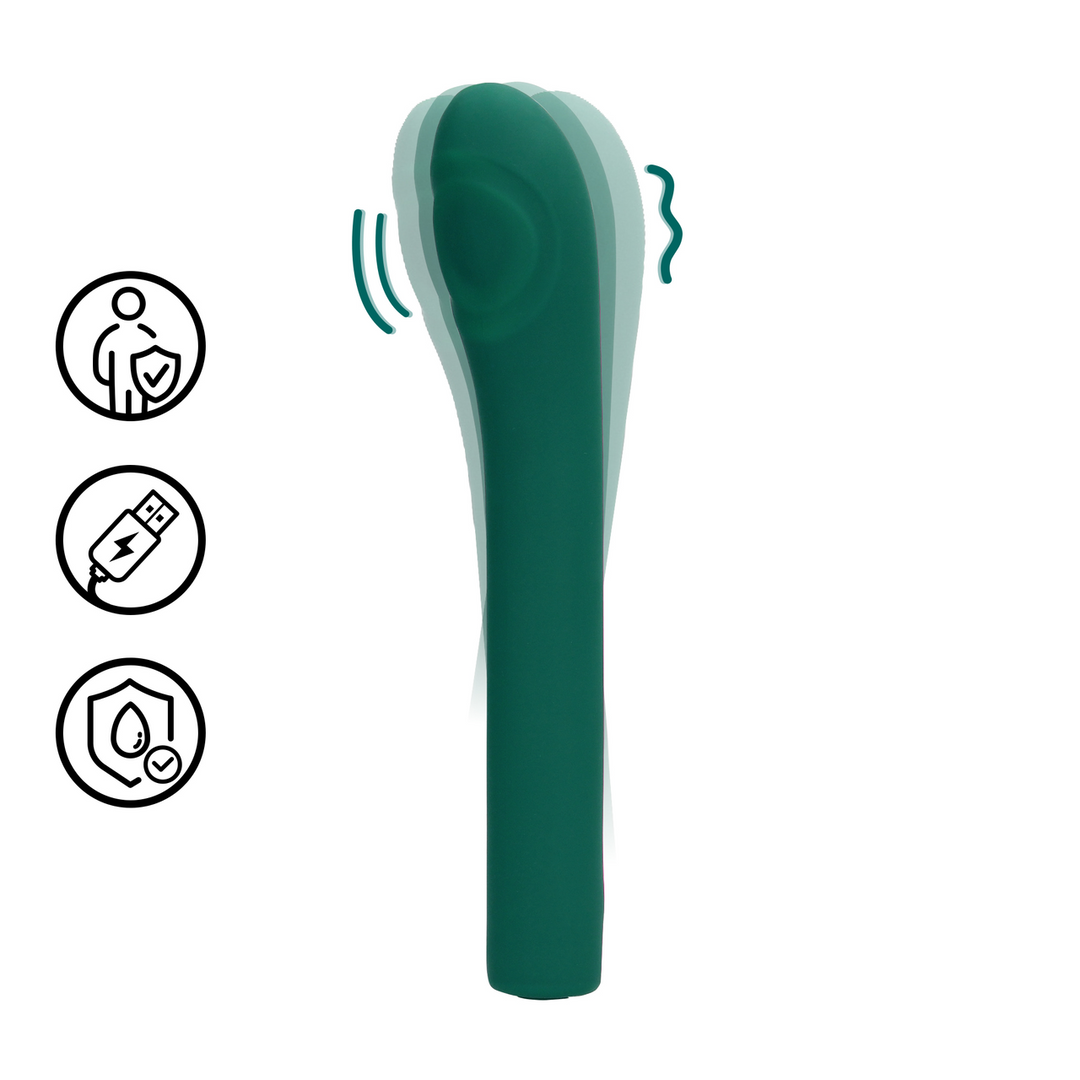Loveline by shots Pulse Wave G-Spot Vibrator - Groene Kristal (8714273044891)