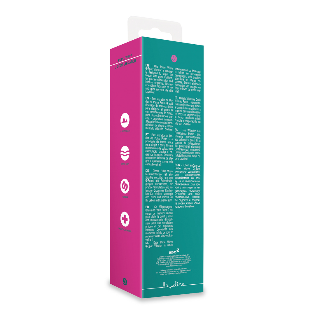 Loveline by shots Pulse Wave G-Spot Vibrator - Groene Kristal (8714273044891)
