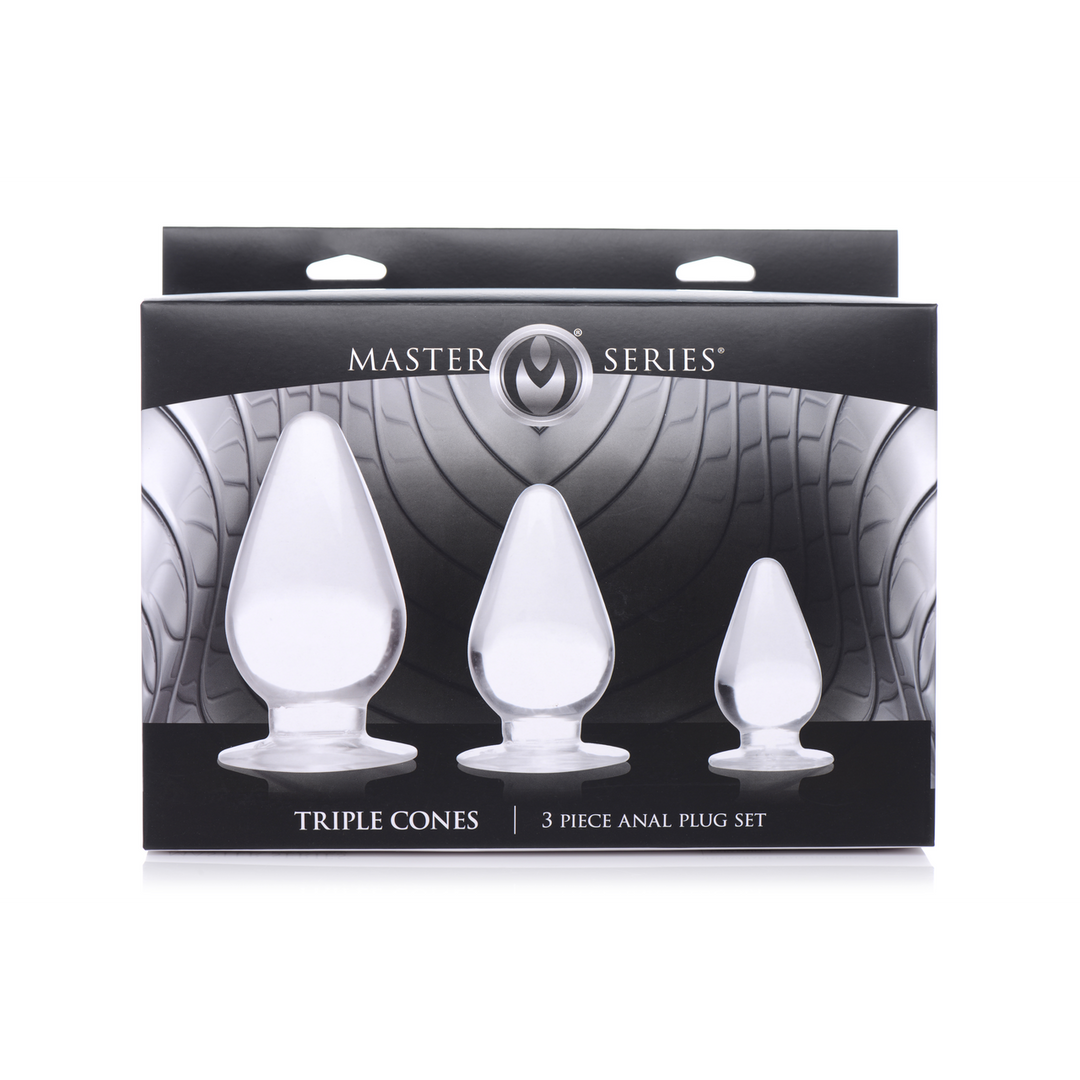 Xr brands Triple Cones - Anale Plug Set - 3 Stukken (848518037602)