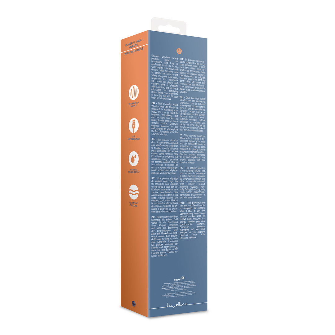 Loveline by shots Krachtige wand vibrator met stevig handvat (8714273048820)